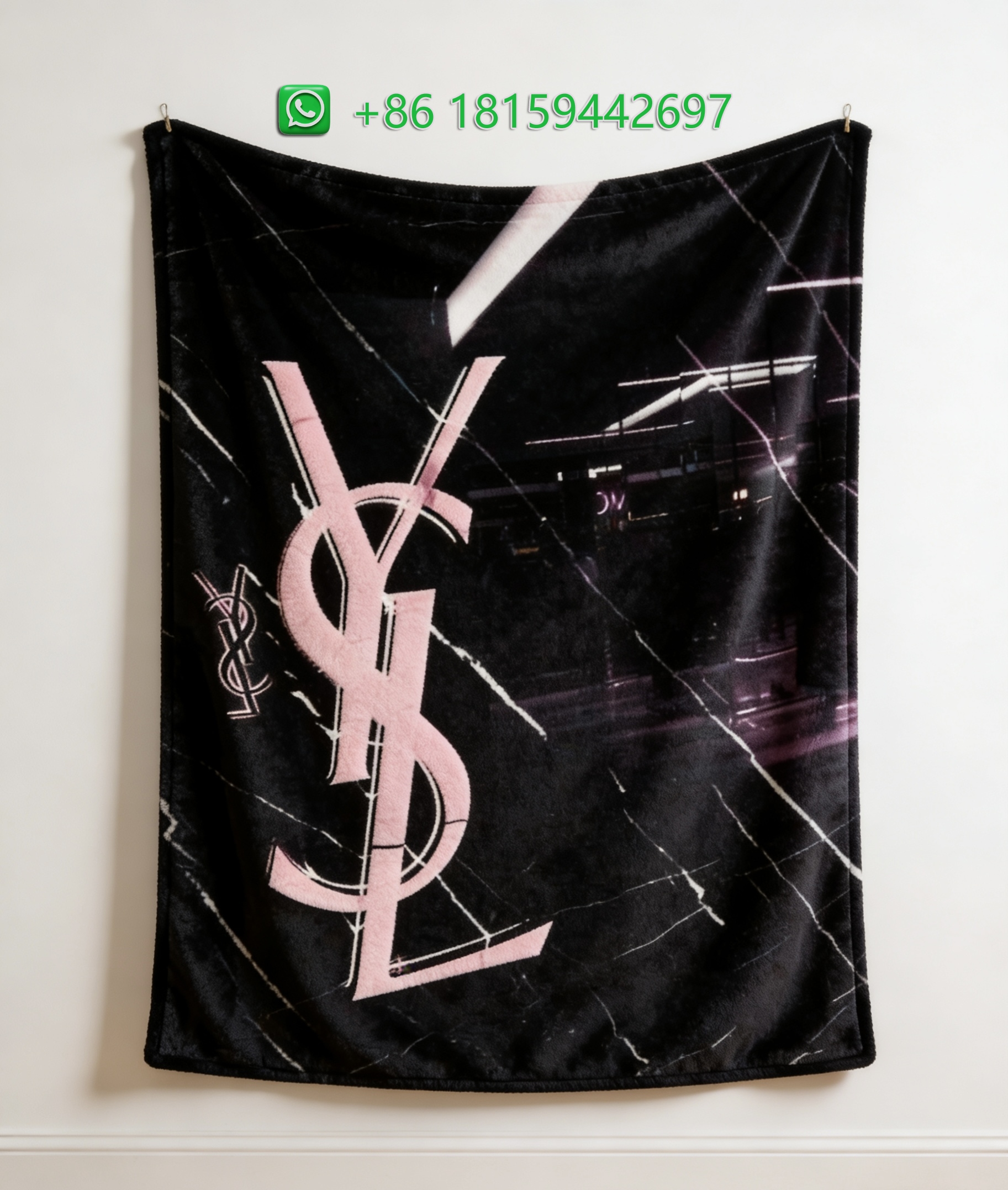Yves Saint Laurent Throw Blankets